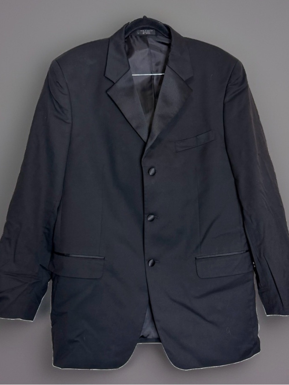 Jones New York JNY Black Suit Jacket Men's Sport Coat Blazer 100% Wool